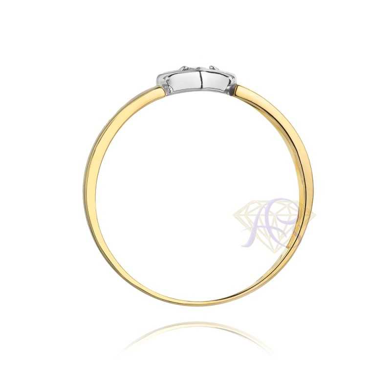 Pierścionek złoty z cyrkonią Au 585