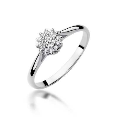 Pierścionek złoty Au 585 z diamentami W-401
