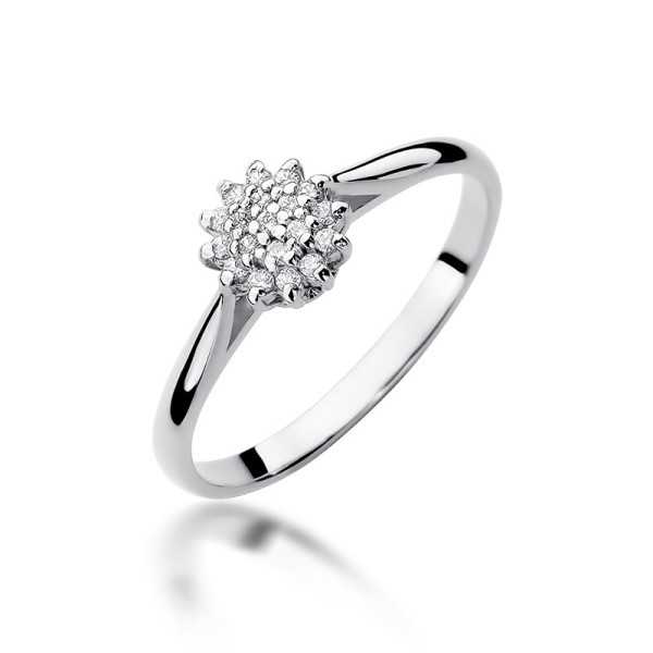 Pierścionek złoty Au 585 z diamentami W-401