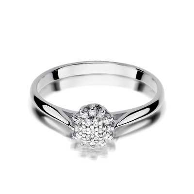 Pierścionek złoty Au 585 z diamentami W-401