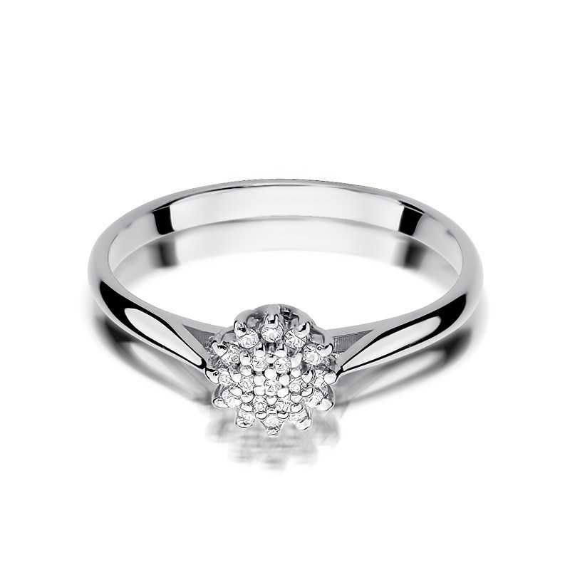 Pierścionek złoty Au 585 z diamentami W-401
