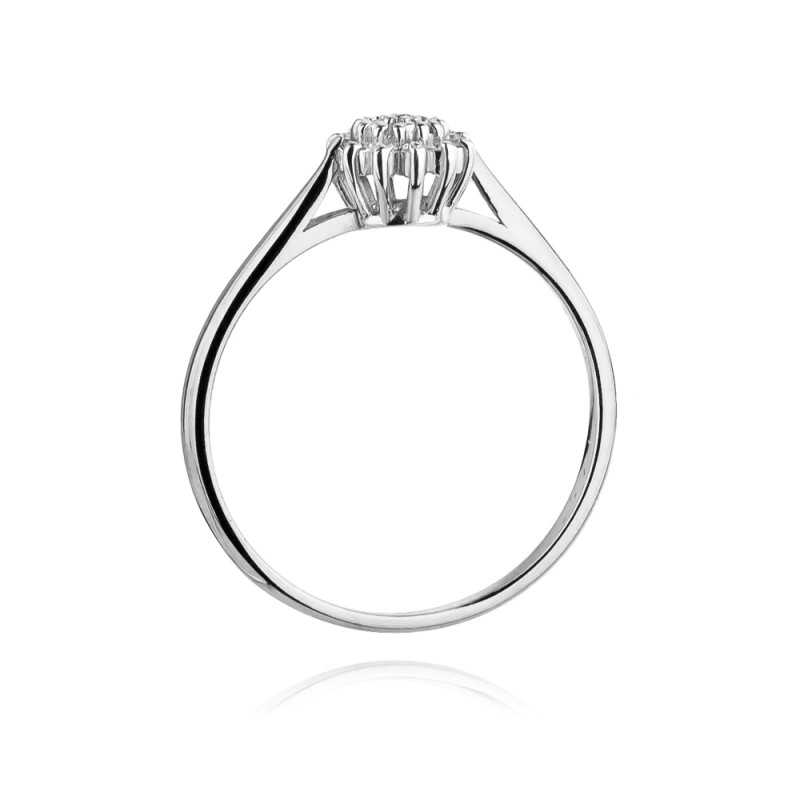 Pierścionek złoty Au 585 z diamentami W-401