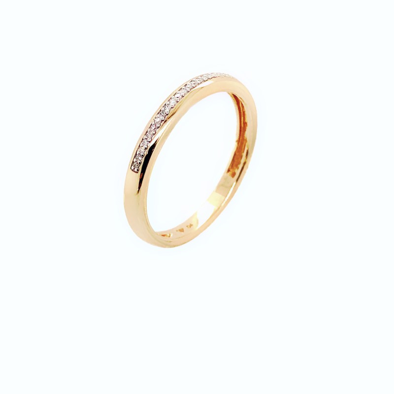 Pierścionek Au 585 z brylantem 0.04ct