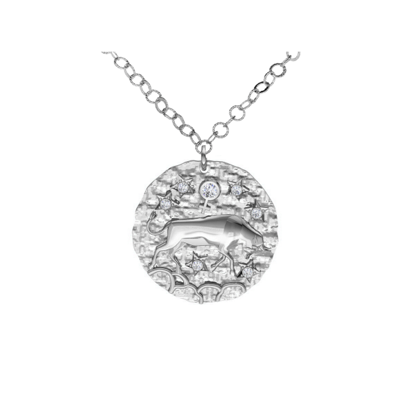 Srebrny naszyjnik znak zodiaku Byk ZZ5207B