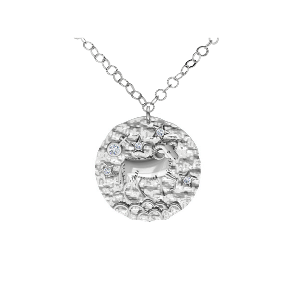 Srebrny naszyjnik znak zodiaku Baran ZZ5207BA