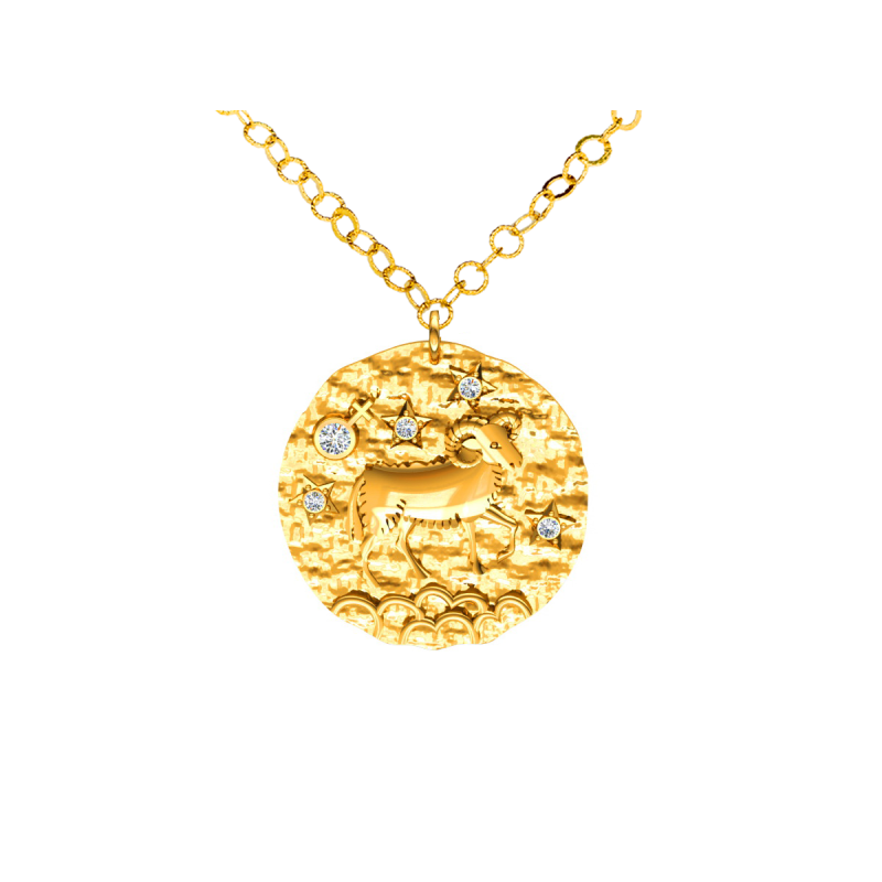 Srebrny naszyjnik znak zodiaku Baran ZZ5207BA_2