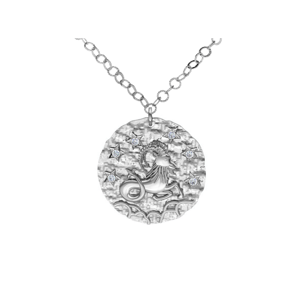 Srebrny naszyjnik znak zodiaku Koziorożec ZZ5207K
