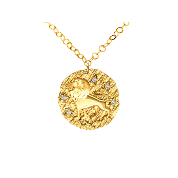 Srebrny naszyjnik znak zodiaku Lew ZZ5207L_2