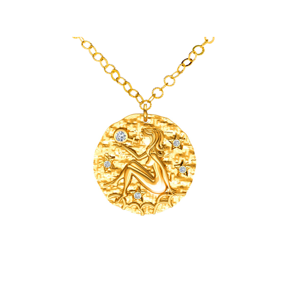 Srebrny naszyjnik znak zodiaku Panna ZZ5207P_2