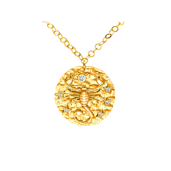 Srebrny naszyjnik znak zodiaku Skorpion ZZ5207S_2