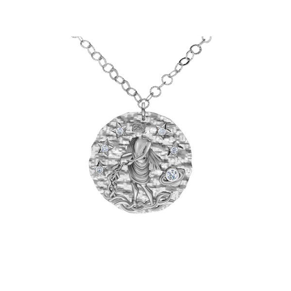 Srebrny naszyjnik znak zodiaku Wodnik ZZ5207W