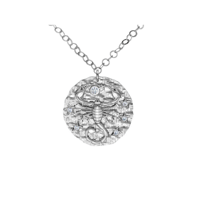 Srebrny naszyjnik znak zodiaku Skorpion ZZ5207S