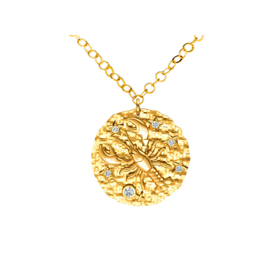 Srebrny naszyjnik znak zodiaku Rak ZZ5207RA_2