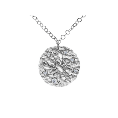 Srebrny naszyjnik znak zodiaku Rak ZZ5207RA
