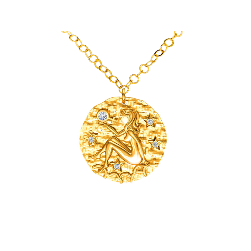 Srebrny naszyjnik znak zodiaku Panna ZZ5207P_2