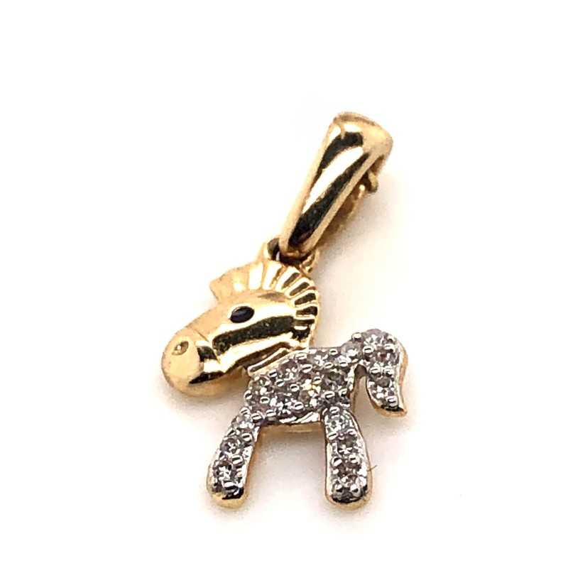 Zawieszka Au 585/0.03ct