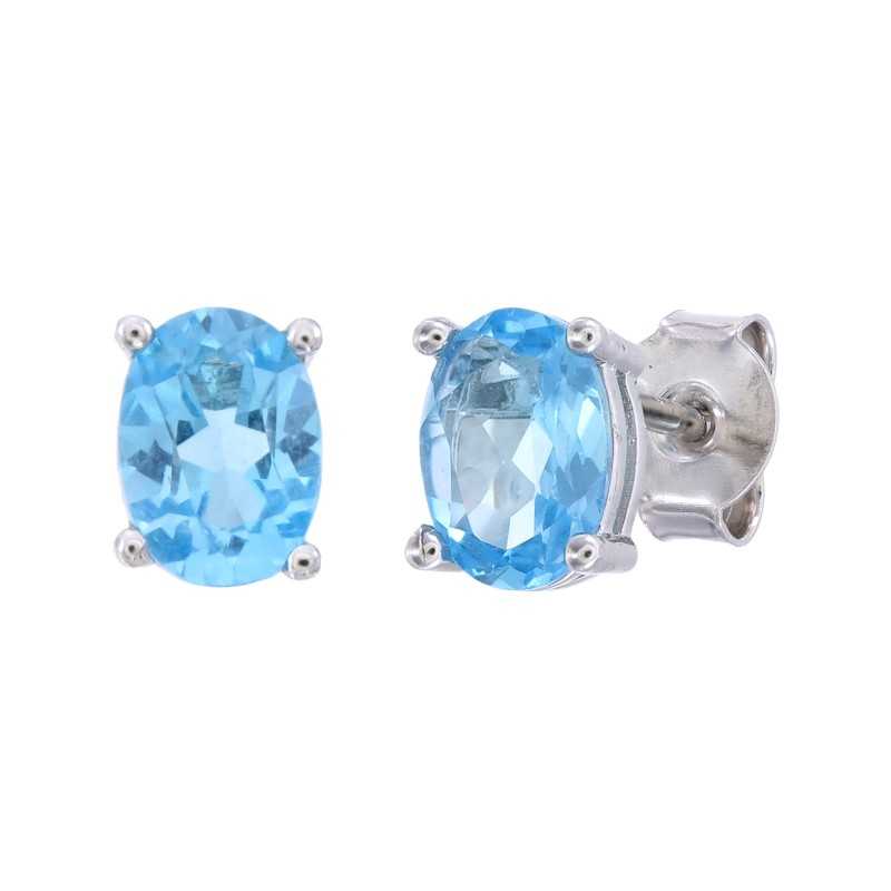 Kolczyki Ag 925 Topaz swiss blue NA2116-E-SBT-WP