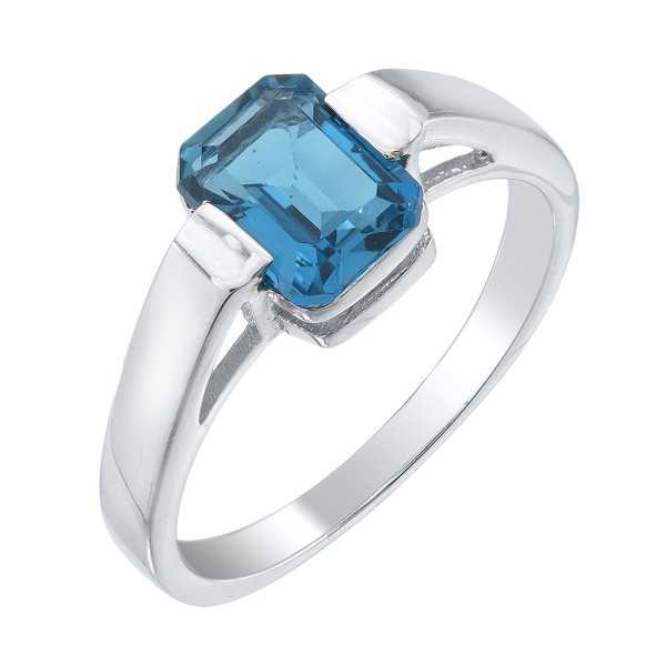 Pierścionek Ag 925 Topaz London blue 485-R-LBT-WP