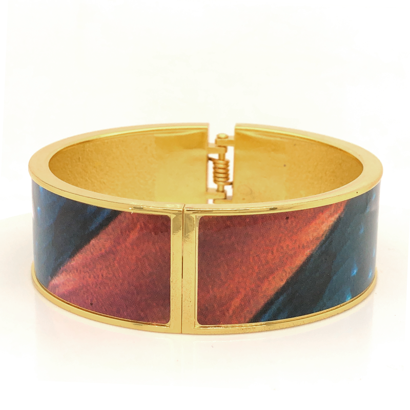 Bransoleta stalowa z emalią BSZ117_2