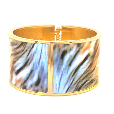 Bransoleta stalowa z emalią BSZ117_5