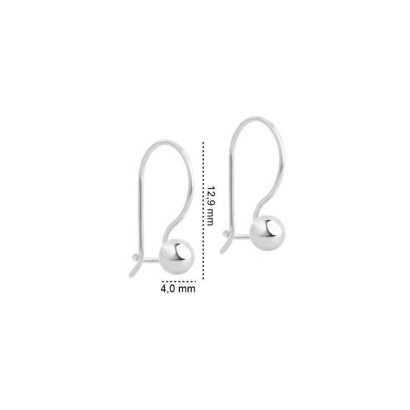 Kolczyki srebrne Ag 925 Kulka IM0640224ER4