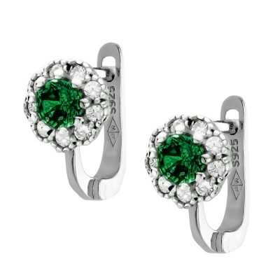 Kolczyki srebrne Ag 925 kwiaty IM1781024ER_G