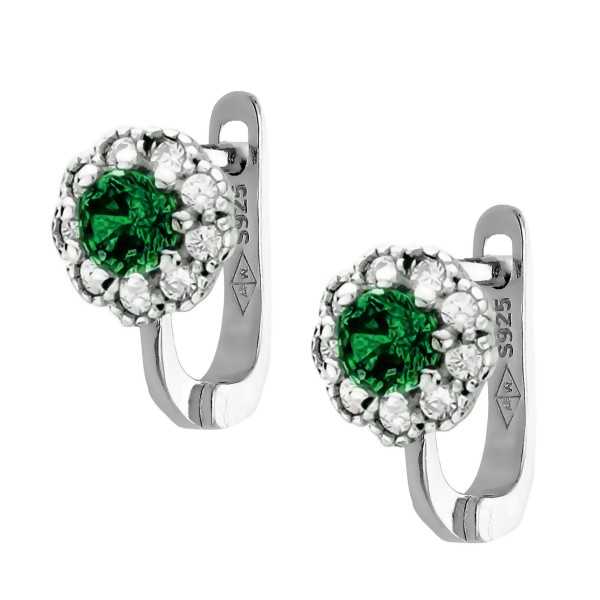 Kolczyki srebrne Ag 925 kwiaty IM1781024ER_G