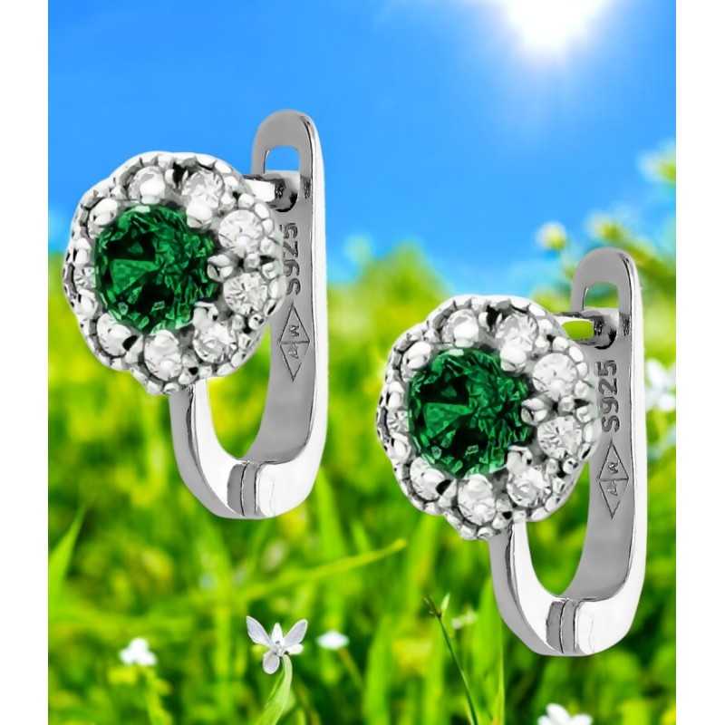 Kolczyki srebrne Ag 925 kwiaty IM1781024ER_G