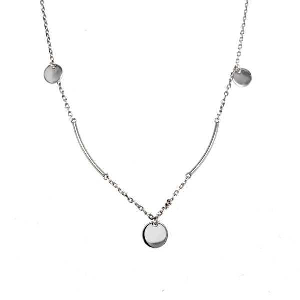 Naszyjnik srebrny Ag 925 z kółkami 