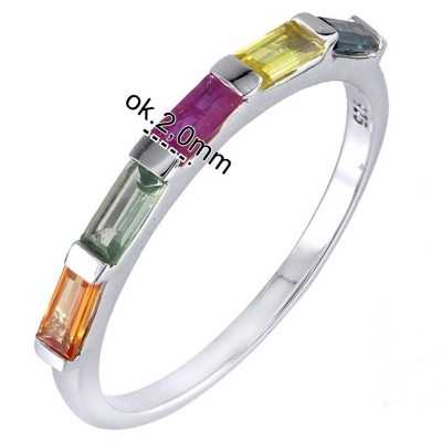 Pierścionek Ag925 Szafir Multicolor NA2297-R-MU-WP