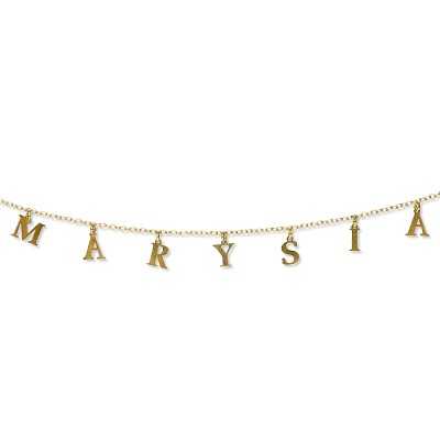 Naszyjnik celebrytka srebrny pozacany Marysia