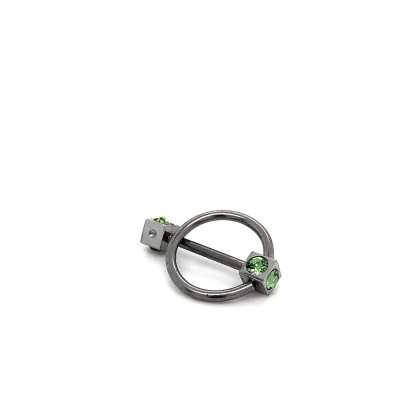 Sztanga ze stali - sześcian,obręcz i cyrkonia