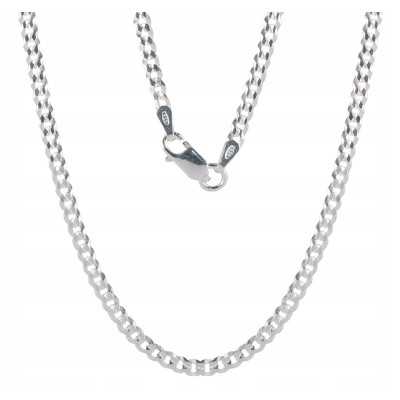 Srebrny łańcuszek Ag 925 Pancerka 50 cm 