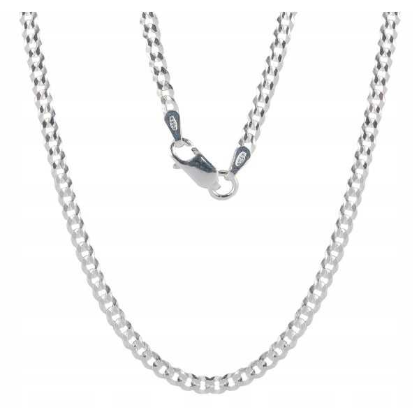 Srebrny łańcuszek Ag 925 Pancerka 50 cm 