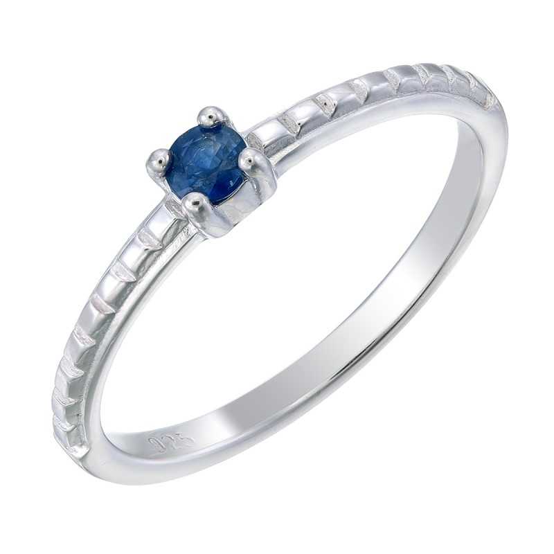 Pierścionek Ag925 Niebieski Szafir NA2235-R-NBS-WP