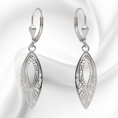 Kolczyki srebrne Ag 925 grecki wzór IM0640925ER