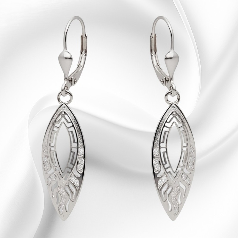 Kolczyki srebrne Ag 925 grecki wzór IM0640925ER