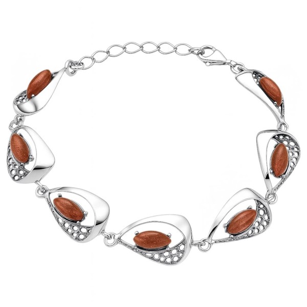 Bransoleta srebrna Ag 925 z kamieniem AR945POXB