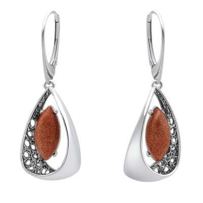 Kolczyki srebrne Ag 925 z kamieniem AR945POXE