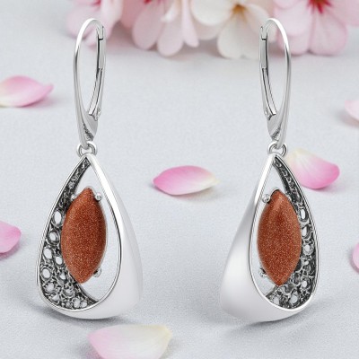 Kolczyki srebrne Ag 925 z kamieniem AR945POXE