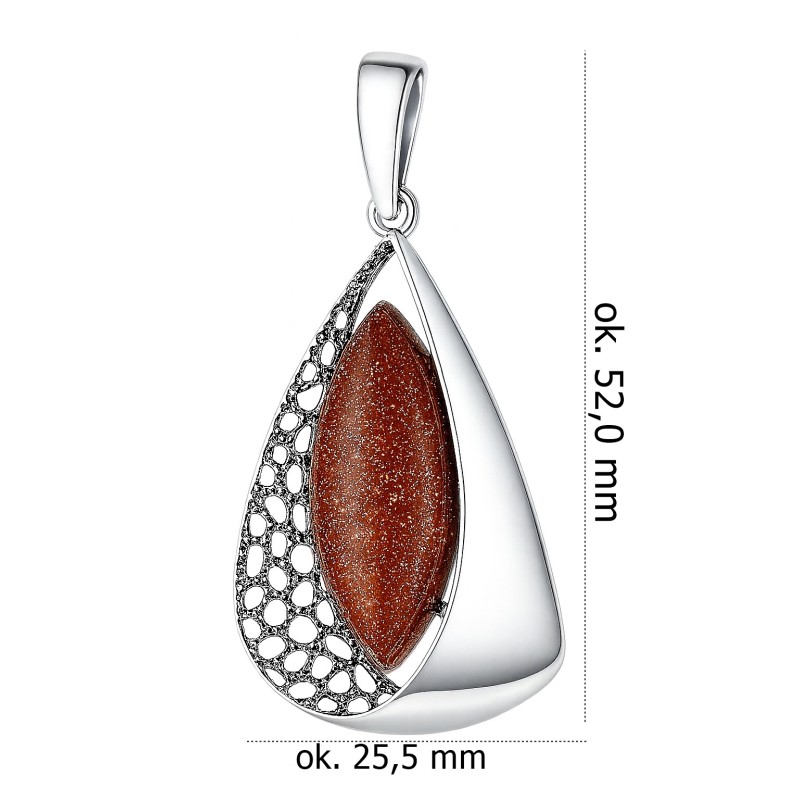 Zawieszka srebrna Ag 925 z kamieniem AR945POXP