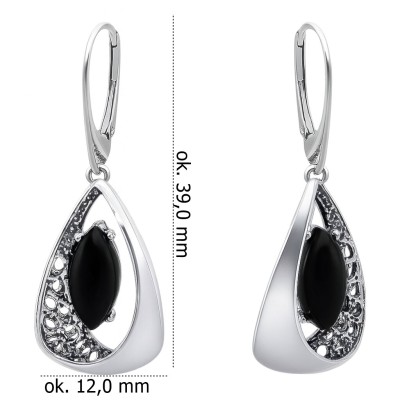 Kolczyki srebrne Ag 925 z kamieniem AR945OOXE