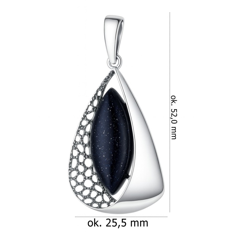 Zawieszka srebrna Ag 925 z kamieniem AR945NOXP