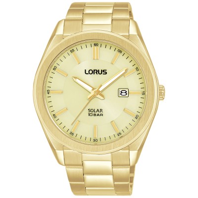 Zegarek męski Lorus RX356AX9 zloty SOLAR 10 BAR