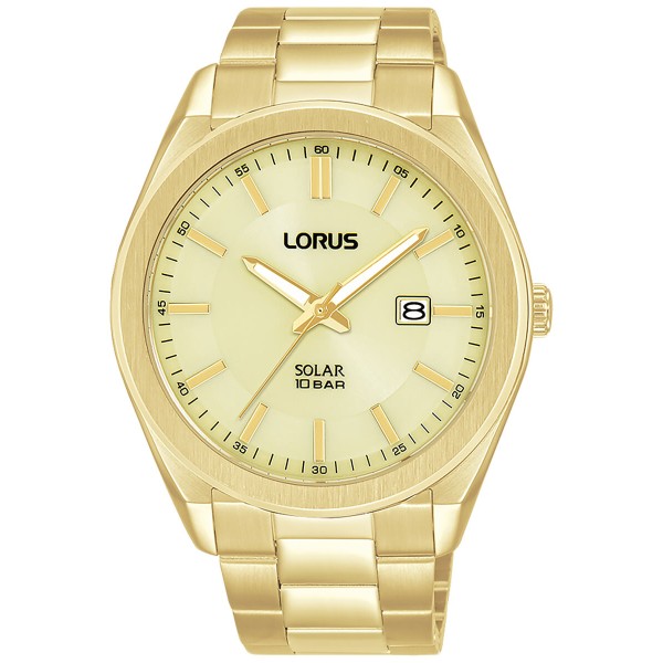 Zegarek męski Lorus RX356AX9 zloty SOLAR 10 BAR