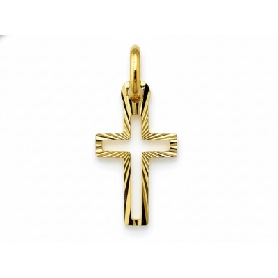 Krzyżyk złoty Au 585 diamentowany ZA_1481