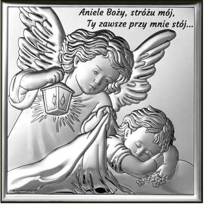 Obrazek srebrny Anioł Stróż 6730S