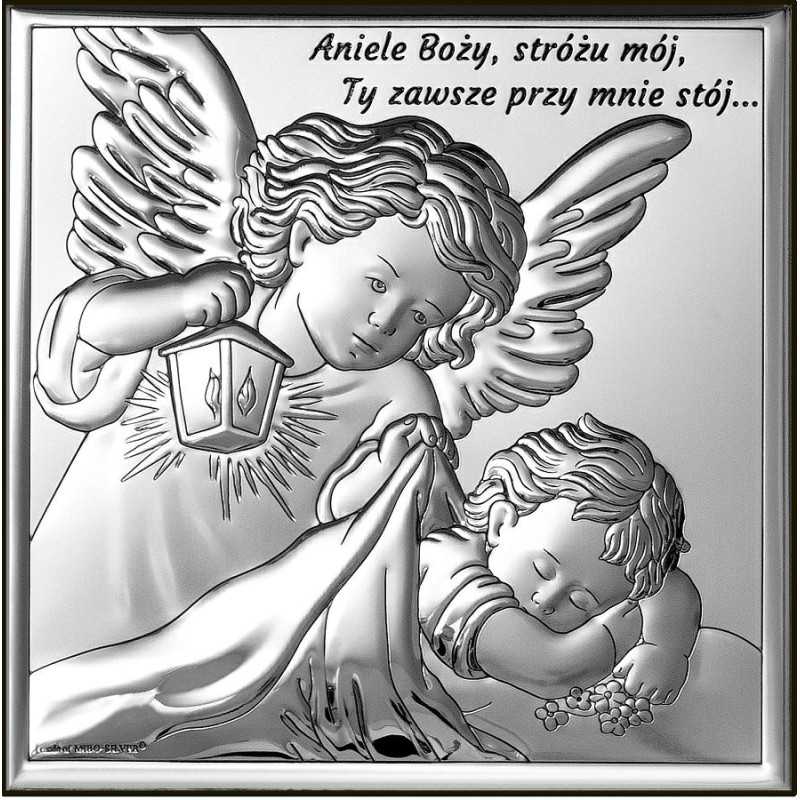 Obrazek srebrny Anioł Stróż 6730S