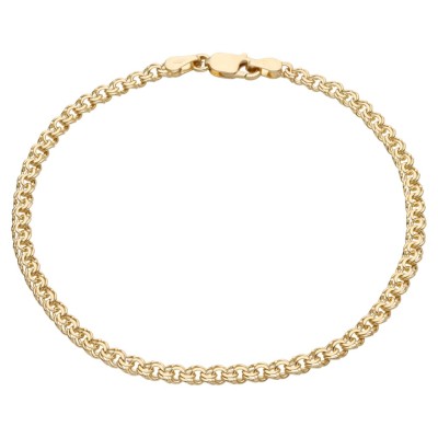 Bransoleta złota Splot Garibalddi próby Au 585