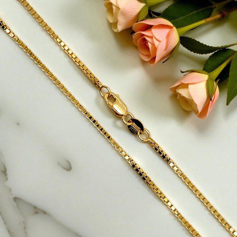 Łańcuszek złoty Splot Kostka Au 585